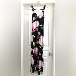 Black Floral Maxi Dress
